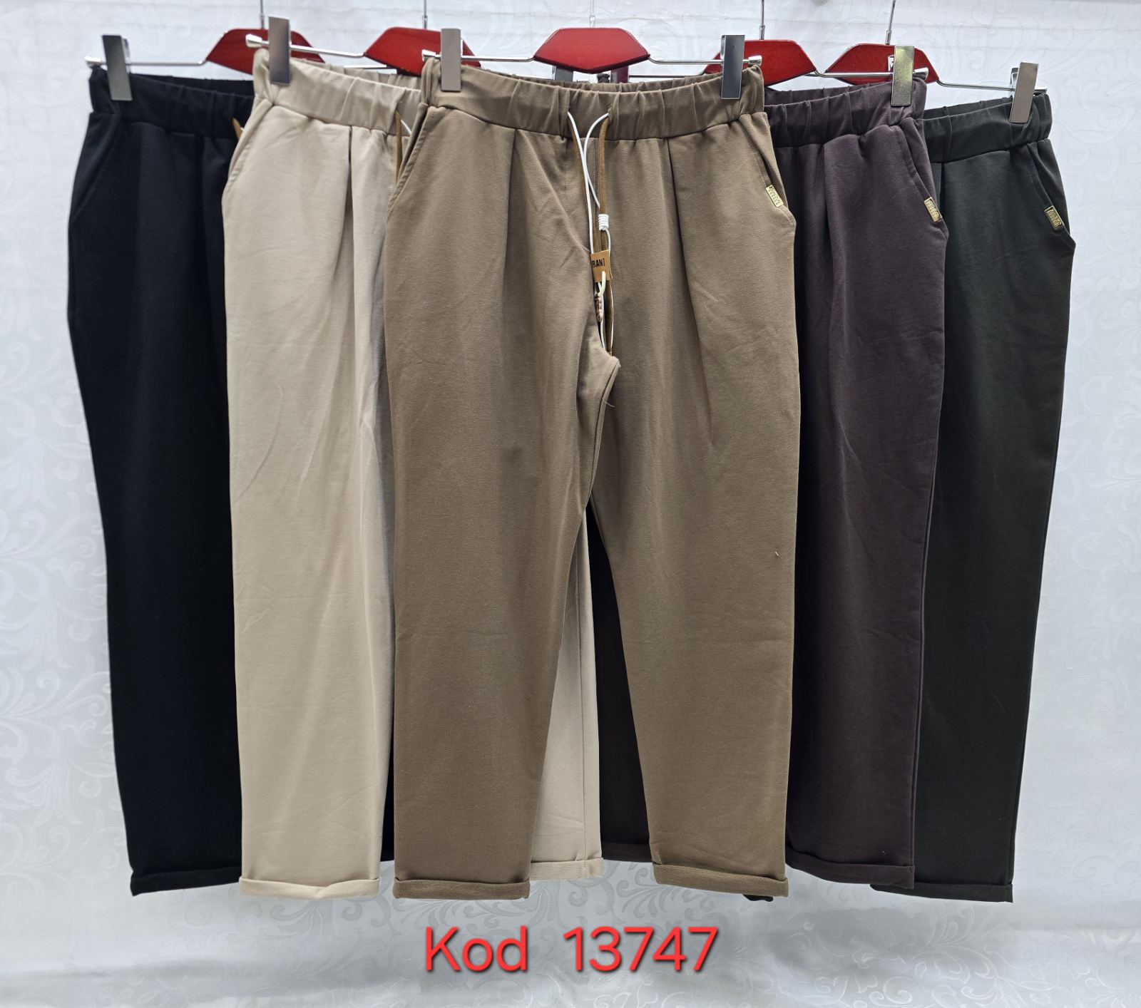 Spodnie damskie (Turecki produkt) Roz Standard, Mix Kolor .Paczka 12 szt